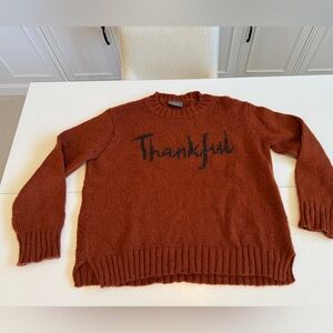 Wooden Ships Rust 'Thankful' Sweater